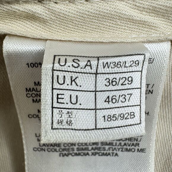 Brooks Brothers Pants Mens 36 x 29 Khaki Elliot Pleated Cuffed Advantage Chinos - Picture 16 of 16